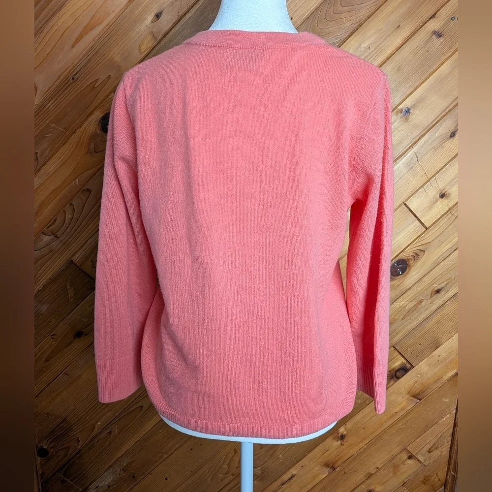 Kate Spade Coral Button-Up Cardigan Size Medium
